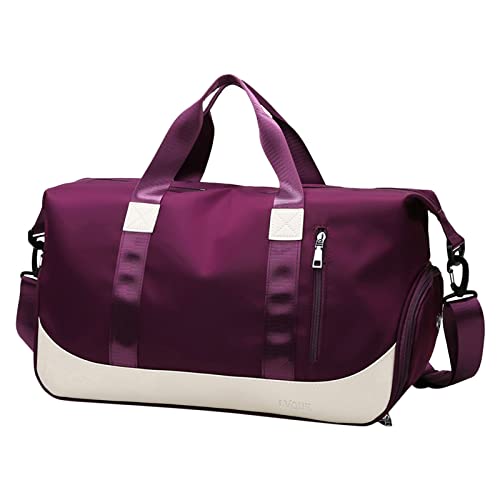 Damen Taschen Groß Taschen für Frauen Handgepäck Reisetasche Sporttasche Sporttasche Reisetasche für Frauen Taschen Lampen 16000 (Red, One Size) von CUTeFiorino