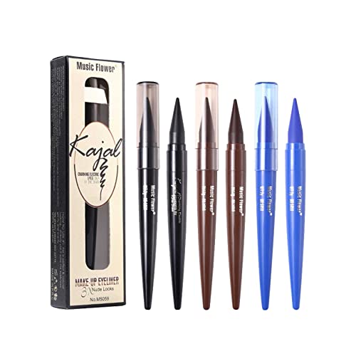 Koffer Mit Inhalt Pen Gel Blue Waterproofs Fast Antis Colored Shiny Eyeliner Eyeliner/Drying Makeup Black Stain Brown 2ml Eyeliner Eyeliner Schablone Klebend (Black, One Size) von CUTeFiorino