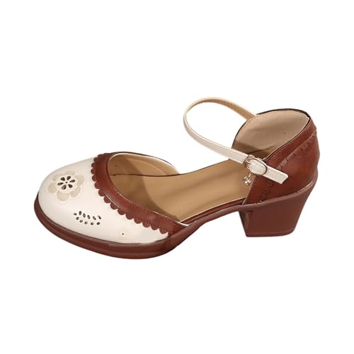Pumps Damen Elegant Vintage Stöckelschuhe mit Blockabsatz High Heels Party Schuhe Hochzeit Hohe Schuhe Elegant Brautschuhe Bequeme Casual Sommerschuhe Aushöhlen Colorblock Turnschuhe Pumps Damen Elegant Vintage Stöckelschuhe mit Blockabsatz High Heels Party Schuhe Hochzeit Hohe Schuhe Elegant Brautschuhe Bequeme Casual Sommerschuhe Aushöhlen Colorblock Turnschuhe von CUTeFiorino