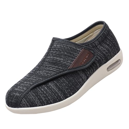 CVFOMBN Breite Gesundheitsschuhe mit Klettverschluss,Orthopädischer Wanderschuh mit Fußgewölbeunterstützung und verstellbaren Riemen für geschwollene Füße,Black Gray▁39 CVFOMBN Breite Gesundheitsschuhe mit Klettverschluss,Orthopädischer Wanderschuh mit Fußgewölbeunterstützung und verstellbaren Riemen für geschwollene Füße,Black Gray▁39 von CVFOMBN