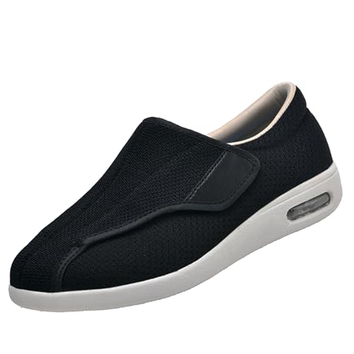 CVFOMBN Damen Hausschuhe für Diabetiker,EIN stützender, Leichter und atmungsaktiver Wanderschuh für Diabetiker, Orthopäden und Menschen mit geschwollenen Füßen,Black▁42 CVFOMBN Damen Hausschuhe für Diabetiker,EIN stützender, Leichter und atmungsaktiver Wanderschuh für Diabetiker, Orthopäden und Menschen mit geschwollenen Füßen,Black▁42 von CVFOMBN