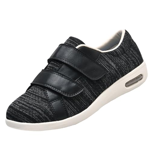 CVFOMBN Diabetes Schuhe Air Cushion Gesundheitsschuhe,Orthopädischer Wanderschuh mit Fußgewölbeunterstützung und verstellbaren Riemen für geschwollene Füße,Black Gray▁46 CVFOMBN Diabetes Schuhe Air Cushion Gesundheitsschuhe,Orthopädischer Wanderschuh mit Fußgewölbeunterstützung und verstellbaren Riemen für geschwollene Füße,Black Gray▁46 von CVFOMBN