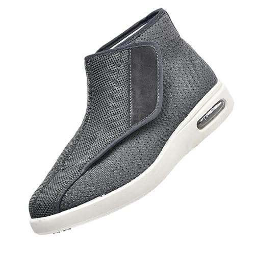 CVFOMBN Diabetiker-Pantoffeln Extra Breit,Gesundheitsschuhe für Senioren Diabetiker und Ballenzehen-Patienten extra breite Hausschuhe.Grey,40 von CVFOMBN