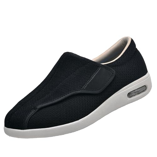 CVFOMBN Diabetiker Sandalen Herren Extra Weit,Damen Senioren Hausschuhe Unisex Verbandschuhe Plantarfasziitis Geschlossene Sandalen Geeignet für Diabetiker.Black 40 CVFOMBN Diabetiker Sandalen Herren Extra Weit,Damen Senioren Hausschuhe Unisex Verbandschuhe Plantarfasziitis Geschlossene Sandalen Geeignet für Diabetiker.Black 40 von CVFOMBN