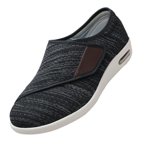 CVFOMBN Diabetiker Schuhe Herren und Damen,Fußschwellungen und Hallux valgus Valgus, geschwollene Füße und Ballenzehen.Black Gray,49 CVFOMBN Diabetiker Schuhe Herren und Damen,Fußschwellungen und Hallux valgus Valgus, geschwollene Füße und Ballenzehen.Black Gray,49 von CVFOMBN