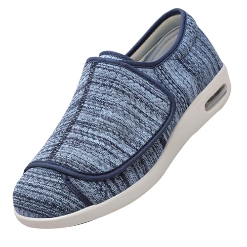 CVFOMBN Diabetische Schuhe FüR Geschwollene,Orthopädische Extra Turnschuhe Sneaker Walkingschuhe Atmungsaktiv rutschfest Wasserdicht Trekkingschuhe Outdoor.Light Blue,42 von CVFOMBN