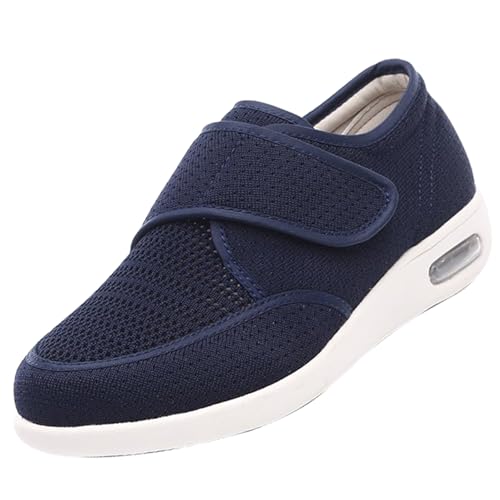 CVFOMBN Extra Weit Walking Schuhe Casual Shoes,Gesundheitsschuhe für Senioren,Diabetiker und Hallux Valgus Patienten,Extra Weite Hausschuhe.Blue 36 von CVFOMBN