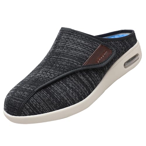 CVFOMBN Extra Weite Einstellbar Walking Schuhe,Orthopädischer Wanderschuh mit Fußgewölbeunterstützung und verstellbaren Riemen für geschwollene Füße,Black Gray▁47 CVFOMBN Extra Weite Einstellbar Walking Schuhe,Orthopädischer Wanderschuh mit Fußgewölbeunterstützung und verstellbaren Riemen für geschwollene Füße,Black Gray▁47 von CVFOMBN