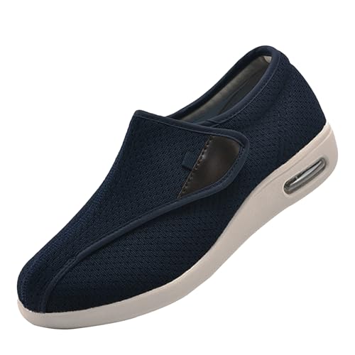 CVFOMBN Extra Weite Wanderschuhe,Extra Weite Sneaker mit Klettverschluss. Bequemer Laufschuh für breite, Flache Füße.,Blue▁40 CVFOMBN Extra Weite Wanderschuhe,Extra Weite Sneaker mit Klettverschluss. Bequemer Laufschuh für breite, Flache Füße.,Blue▁40 von CVFOMBN