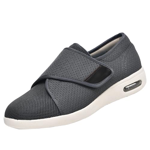 CVFOMBN Extra Weite Wanderschuhe,Gesundheitsschuhe für Senioren,Diabetiker und Hallux Valgus Patienten,Extra Weite Hausschuhe,Grey▁48 von CVFOMBN