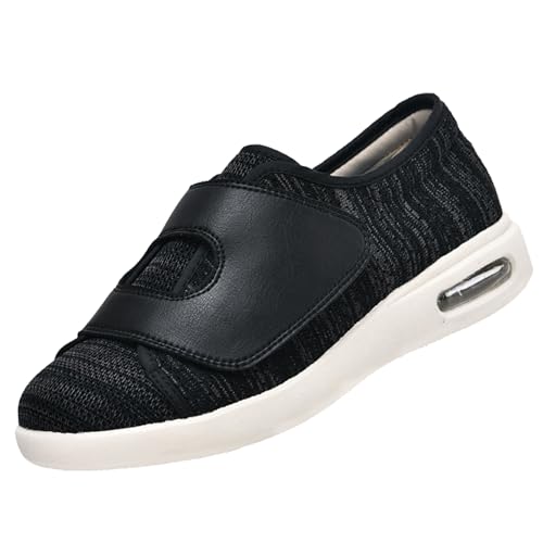 CVFOMBN Klettverschluss Breit Halbschuhe,Damen Senioren Hausschuhe Unisex Verbandschuhe Plantarfasziitis Geschlossene Sandalen Geeignet für Diabetiker.Black Gray 47 CVFOMBN Klettverschluss Breit Halbschuhe,Damen Senioren Hausschuhe Unisex Verbandschuhe Plantarfasziitis Geschlossene Sandalen Geeignet für Diabetiker.Black Gray 47 von CVFOMBN