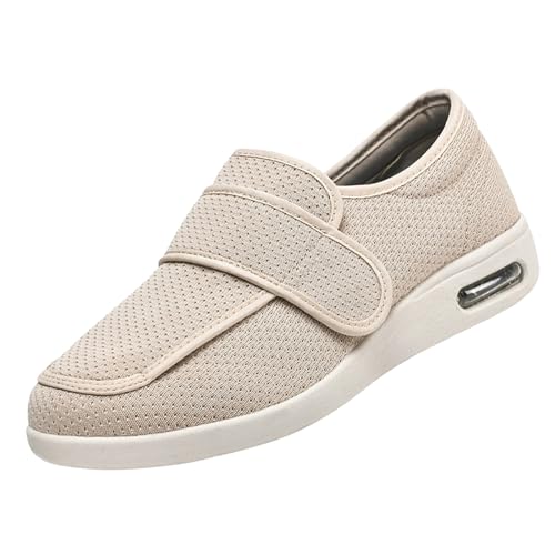 CVFOMBN Klettverschluss Breit Halbschuhe,Orthopädischer Wanderschuh mit Fußgewölbeunterstützung und verstellbaren Riemen für geschwollene Füße,Beige▁48 CVFOMBN Klettverschluss Breit Halbschuhe,Orthopädischer Wanderschuh mit Fußgewölbeunterstützung und verstellbaren Riemen für geschwollene Füße,Beige▁48 von CVFOMBN