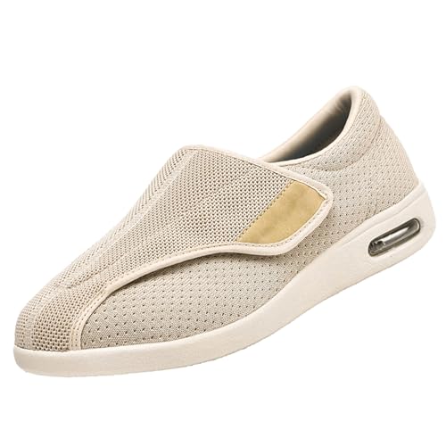 CVFOMBN Orthopädische Schuhe Breite Füße,Orthopädischer Wanderschuh mit Fußgewölbeunterstützung und verstellbaren Riemen für geschwollene Füße,Beige▁48 CVFOMBN Orthopädische Schuhe Breite Füße,Orthopädischer Wanderschuh mit Fußgewölbeunterstützung und verstellbaren Riemen für geschwollene Füße,Beige▁48 von CVFOMBN
