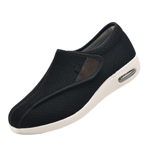 CVFOMBN Orthopedic Diabetic Laufschuhe,Arthritis-Ödeme bei älteren Menschen Geschwollene Füße Hallux valgus Geschwollene Füße Ballenzehen,Black▁49 von CVFOMBN