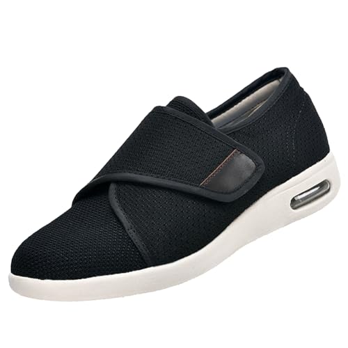 CVFOMBN Schuhe Herren Klettverschluss,EIN stützender, Leichter und atmungsaktiver Wanderschuh für Diabetiker, Orthopäden und Menschen mit geschwollenen Füßen,Black▁51 CVFOMBN Schuhe Herren Klettverschluss,EIN stützender, Leichter und atmungsaktiver Wanderschuh für Diabetiker, Orthopäden und Menschen mit geschwollenen Füßen,Black▁51 von CVFOMBN