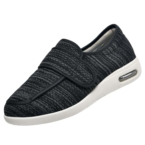 CVFOMBN Schuhe Herren Klettverschluss,Orthopädischer Wanderschuh mit Fußgewölbeunterstützung und verstellbaren Riemen für geschwollene Füße,Black Gray▁41 CVFOMBN Schuhe Herren Klettverschluss,Orthopädischer Wanderschuh mit Fußgewölbeunterstützung und verstellbaren Riemen für geschwollene Füße,Black Gray▁41 von CVFOMBN