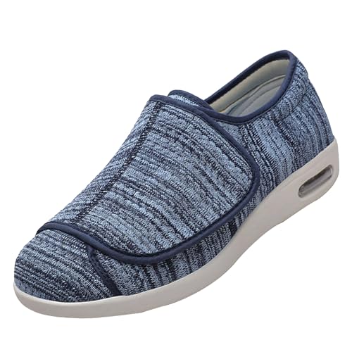 CVFOMBN Schuhe Herren Klettverschluss,Orthopädischer Wanderschuh mit Fußgewölbeunterstützung und verstellbaren Riemen für geschwollene FüßeLight Blue,46 CVFOMBN Schuhe Herren Klettverschluss,Orthopädischer Wanderschuh mit Fußgewölbeunterstützung und verstellbaren Riemen für geschwollene FüßeLight Blue,46 von CVFOMBN