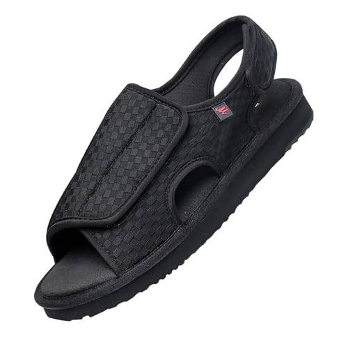 CVFOMBN Senioren Breite Füße Arthritis Orthopädische,leichte und atmungsaktive Laufschuhe für Orthopäden und Patienten mit geschwollenen Füßen.Black,40 von CVFOMBN