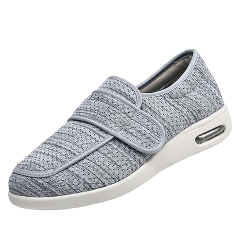 CVFOMBN Verbandschuhe Herren Extra Weit,Verstellbare Geschwollene Füße Hausschuhe, Extra Weite Walkingschuhe, rutschfest Rehaschuhe für Senioren.Light Gray,46 CVFOMBN Verbandschuhe Herren Extra Weit,Verstellbare Geschwollene Füße Hausschuhe, Extra Weite Walkingschuhe, rutschfest Rehaschuhe für Senioren.Light Gray,46 von CVFOMBN