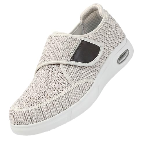 CVFOMBN Verbandschuhe Herren Extra Weit,Verstellbare Gesundheitsschuhe Verbandschuhe bei geschwollene Füße Reha-Schuhe Ödeme Hausschuhe.Beige,40 CVFOMBN Verbandschuhe Herren Extra Weit,Verstellbare Gesundheitsschuhe Verbandschuhe bei geschwollene Füße Reha-Schuhe Ödeme Hausschuhe.Beige,40 von CVFOMBN