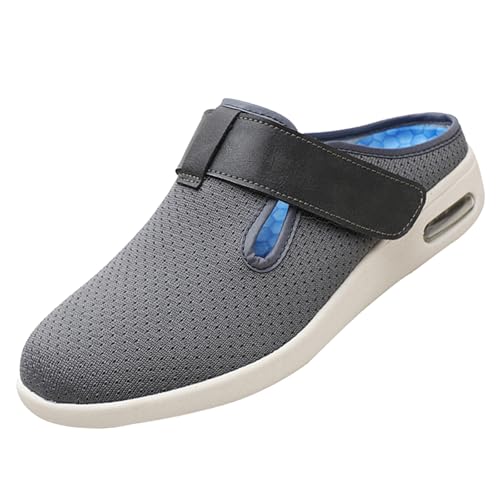 CVFOMBN Wanderschuhe für geschwollene Füße,Orthopädischer Wanderschuh mit Fußgewölbeunterstützung und verstellbaren Riemen für geschwollene Füße,Grey▁39 von CVFOMBN
