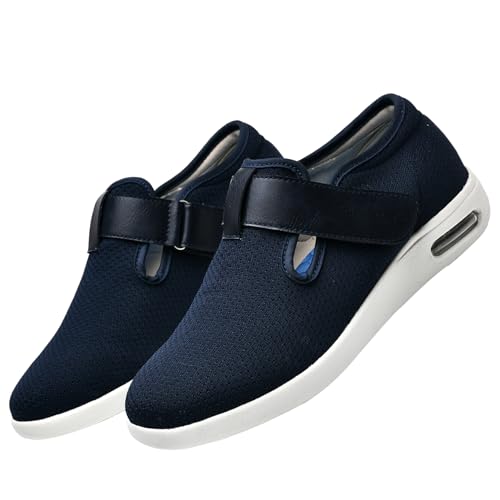 Damen OrthopäDische Sandalen,Walkingschuhe Orthopädische Breiten Freizeitschuhe Senioren Gesundheitsschuhe,Blue,37 von CVFOMBN