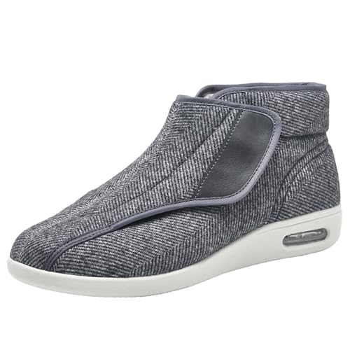 Spezialschuh Gesundheitsschuhe Präventivschuhe,Hausschuhe Hinten Offen Diabetiker Wanderschuhe Mesh Atmungsaktiv Sandals Air Cushion Outdoor-Walkingschuhe.Grey－39 von CVFOMBN