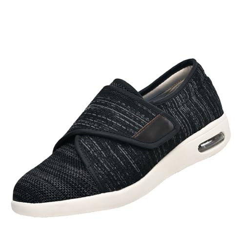 Weit Offene Diabetiker Sandalen,EIN stützender, Leichter und atmungsaktiver Wanderschuh für Diabetiker, Orthopäden und Menschen mit geschwollenen Füßen,Black Gray▁48 Weit Offene Diabetiker Sandalen,EIN stützender, Leichter und atmungsaktiver Wanderschuh für Diabetiker, Orthopäden und Menschen mit geschwollenen Füßen,Black Gray▁48 von CVFOMBN