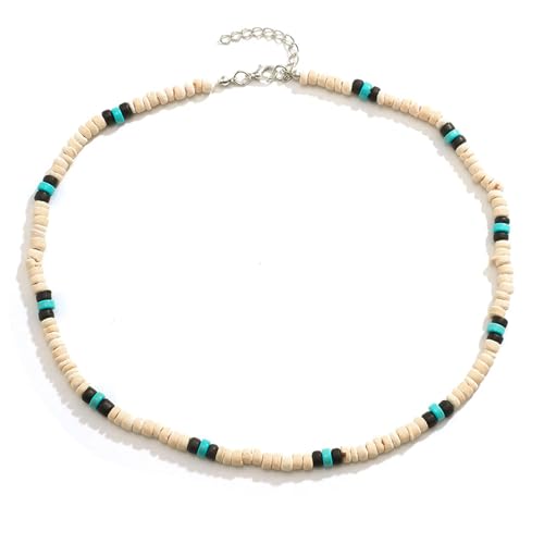 CVNRCLP Surfer Boho Halskette Holz Perlen Punch mit Kokosnuss Perlen Friendly Armband Männer und Frauen Geschenke, Holz von CVNRCLP