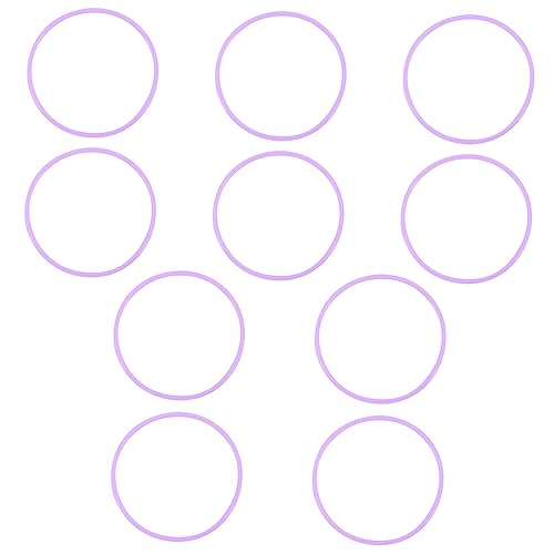 CVUTOVO 10 Stück Elastische Silikonarmbänder Weiche Stretchy Wristbands für Retro Partys Geburtstagsfeiern und Feste Leuchtendes von CVUTOVO