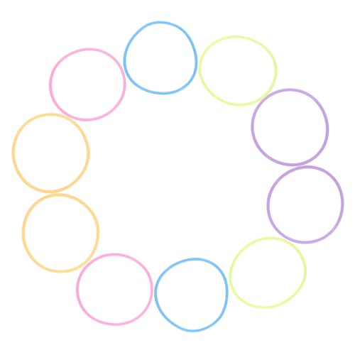 CVUTOVO 10 Stück Leuchtende Silikonarmbänder Nachtleuchtende Armbänder in Orange Blau Rosa und Gelb für Partys Festivals und Events Bequem und Stylisch von CVUTOVO