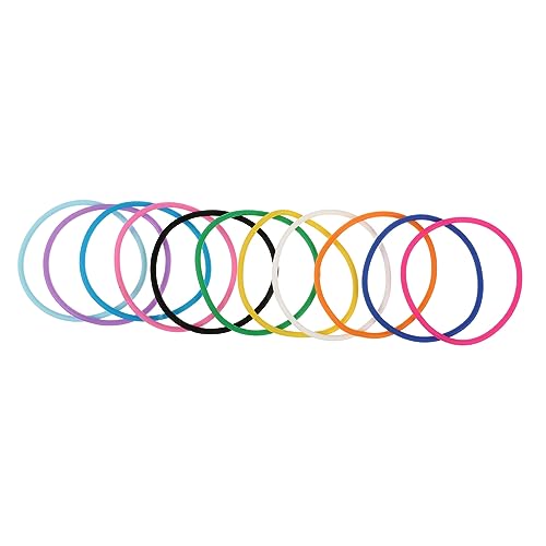 CVUTOVO 10stücke Bunte Silikonarmbänder Weiche Extrem Dehnbare Jelly Wristbands Für Altersgruppen Partys Festivals Und Kreative Anwendungen von CVUTOVO
