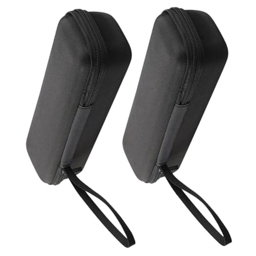 CVUTOVO 2 Stück Mikrofon Etui Teilig Eva Stoßfest Handgehaltenes Mikrofon Organizer mit Robustem Reißverschluss Kabellose Aufbewahrungstasche für Studio und Live Auftritte von CVUTOVO