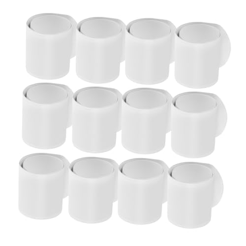 CVUTOVO 30 Stück Teiliges DIY schnapparmband zum Bemalen Beidseitig Weiße Slap Bracelets für Kreatives Mitbringsel und Beschäftigung bei Kindergeburtstag Fördert Fantasie und Motorische von CVUTOVO