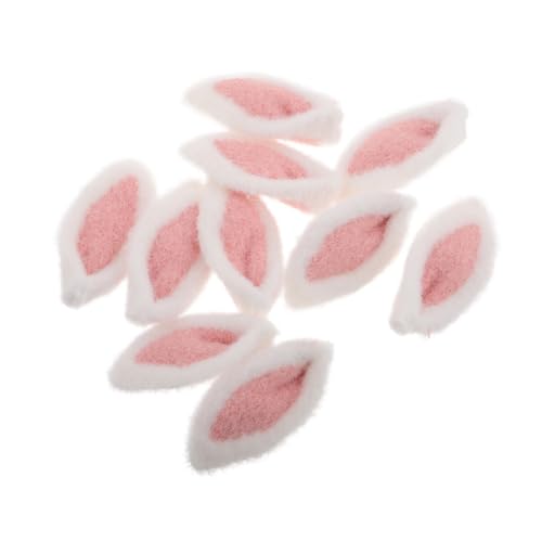 CVUTOVO 5 Paare Bunny Ohr Haaraccessoires Diy Tierohren für Mädchen Süße Cartoon Hasencharms für Haarclips und Dekorationen für Feiern und Kreative Bastelprojekte von CVUTOVO