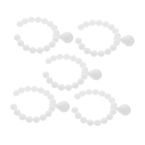 CVUTOVO 5 Stück Teiliges Mini Kunstperlenkette für Puppen Schmuckaccessoires für Puppenhaus Rollenspiele und Verkleidung von Kleinen Mädchen von CVUTOVO