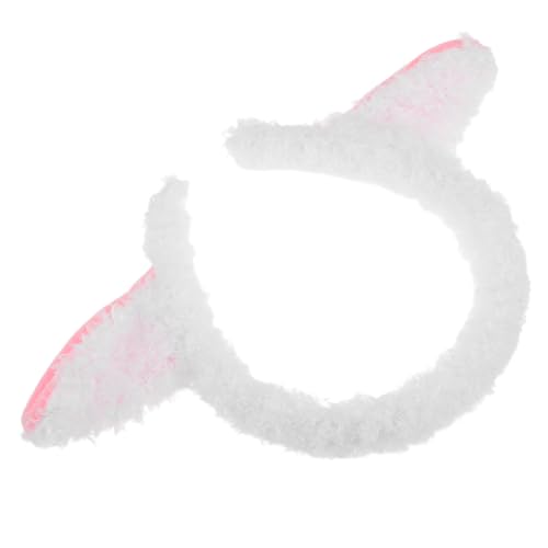 CVUTOVO Plüsch-lamm-ohr-stirnband Süßes Lamm-ohren-haarband Plüsch-ziegenhaarreifen Tier-anzieh-accessoires Kostüm Bauernhoftiere Anzieh-accessoires von CVUTOVO