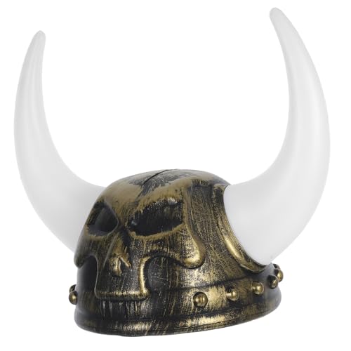 CVUTOVO Römischer Helm mit Hörnern Lustiger für Erwachsene für Karneval und Halloween Perfektes Kostümzubehör für Auftritte und Feiern Historischer von CVUTOVO