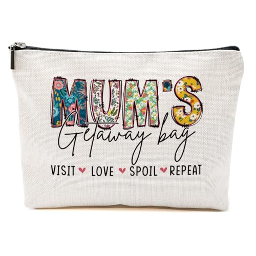 CVYW Kosmetiktasche für Damen mit Aufschrift "Grandma Mimi Gigi Nana", Mum's 3, 10.5"x 7"x 2.5" von CVYW