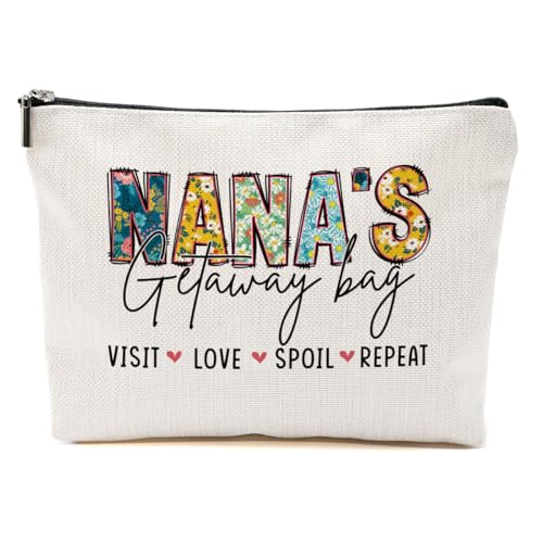 CVYW Kosmetiktasche für Damen mit Aufschrift "Grandma Mimi Gigi Nana", Nana's 3, 10.5"x 7"x 2.5" von CVYW