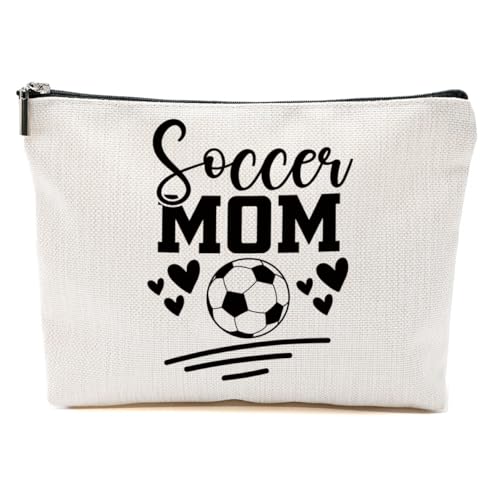 CVYW Lustiges Fußball-Mama-Geschenk, Make-up-Tasche, Fußballgeschenk, Fußballsachen, Kosmetiktasche für Damen, Soccer Mom 2, 10.5"x 7"x 2.5" CVYW Lustiges Fußball-Mama-Geschenk, Make-up-Tasche, Fußballgeschenk, Fußballsachen, Kosmetiktasche für Damen, Soccer Mom 2, 10.5"x 7"x 2.5" von CVYW