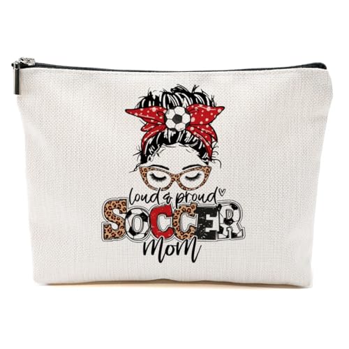 CVYW Lustiges Fußball-Mama-Geschenk, Make-up-Tasche, Fußballgeschenk, Fußballsachen, Kosmetiktasche für Damen, Soccer Mom 5, 10.5"x 7"x 2.5" CVYW Lustiges Fußball-Mama-Geschenk, Make-up-Tasche, Fußballgeschenk, Fußballsachen, Kosmetiktasche für Damen, Soccer Mom 5, 10.5"x 7"x 2.5" von CVYW