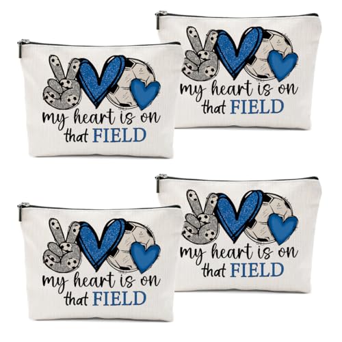 CVYW Lustiges Fußball-Mama-Geschenk, Make-up-Tasche, Fußballgeschenk, Kosmetiktasche für Damen, Fußballfeld 2, 10.5"x 7"x 2.5" CVYW Lustiges Fußball-Mama-Geschenk, Make-up-Tasche, Fußballgeschenk, Kosmetiktasche für Damen, Fußballfeld 2, 10.5"x 7"x 2.5" von CVYW