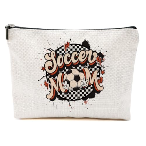 CVYW Lustiges Fußball-Mama-Geschenk, Make-up-Tasche, Fußballgeschenk, Kosmetiktasche für Damen, Soccer Mom 9, 10.5"x 7"x 2.5" CVYW Lustiges Fußball-Mama-Geschenk, Make-up-Tasche, Fußballgeschenk, Kosmetiktasche für Damen, Soccer Mom 9, 10.5"x 7"x 2.5" von CVYW