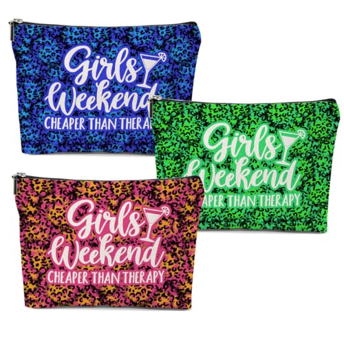 CVYW Mädchen-Wochenend-Geschenke, Mädchenausflug 2024, Make-up-Tasche, Mädchen, Ausflug, Geschenke, Gastgeschenke, Sommergeschenke für Frauen, Freunde, 3-teiliges Mädchen-Wochenende 2, 10.5"x 7"x 2.5" CVYW Mädchen-Wochenend-Geschenke, Mädchenausflug 2024, Make-up-Tasche, Mädchen, Ausflug, Geschenke, Gastgeschenke, Sommergeschenke für Frauen, Freunde, 3-teiliges Mädchen-Wochenende 2, 10.5"x 7"x 2.5" von CVYW