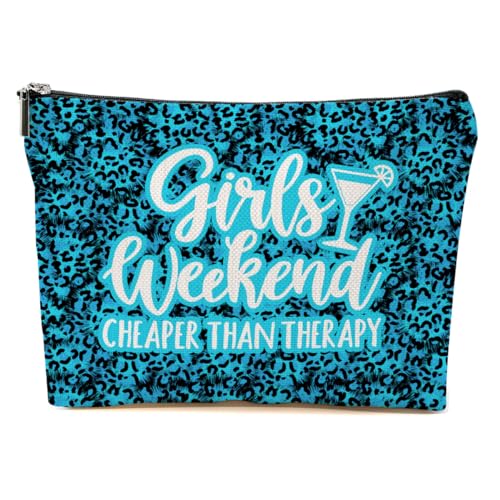 CVYW Mädchen-Wochenend-Geschenke, Mädchenausflug 2024, Make-up-Tasche, Mädchen, Ausflug, Geschenke, Gastgeschenke, Sommergeschenke für Frauen, Freunde, Girl Weekend 4, 10.5"x 7"x 2.5" von CVYW