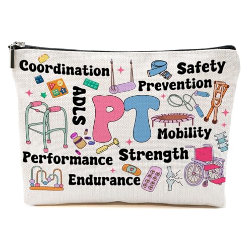 CVYW PT-Make-up-Tasche für Damen, Physiotherapeuten, Kosmetiktasche, PT 2, 10.5"x 7"x 2.5" CVYW PT-Make-up-Tasche für Damen, Physiotherapeuten, Kosmetiktasche, PT 2, 10.5"x 7"x 2.5" von CVYW