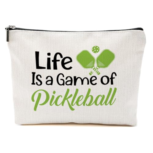 CVYW Pickleball Geschenk-Make-up-Tasche, Pickleball-Zubehör, Damen-Kosmetiktasche für Damen, Reisetasche, Game Of Pickleball, 10.5"x 7"x 2.5" CVYW Pickleball Geschenk-Make-up-Tasche, Pickleball-Zubehör, Damen-Kosmetiktasche für Damen, Reisetasche, Game Of Pickleball, 10.5"x 7"x 2.5" von CVYW