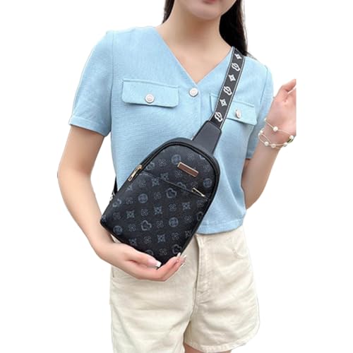 2023 Print Design Brusttasche Mode Umhängetasche Freizeittaschen Trendy Fanny Pack für Frauen Mädchen Vielseitige Umhängetaschen von CVZQTE