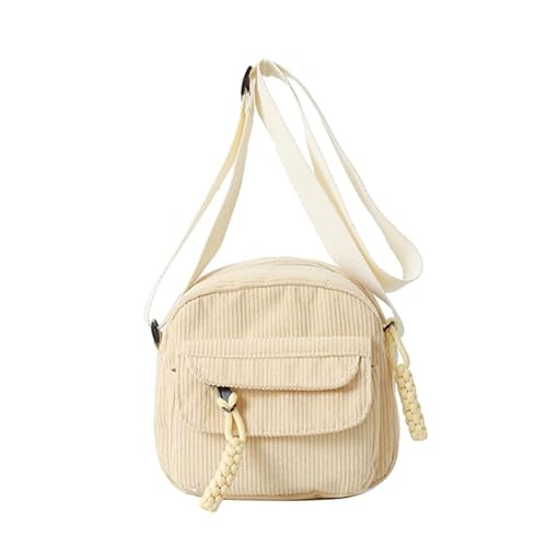 2024 Lässige Umhängetasche, modische Mini-Quadrat-Tasche, Handytasche, Schultertaschen für Damen, Mädchen, Kuriertasche, beige von CVZQTE